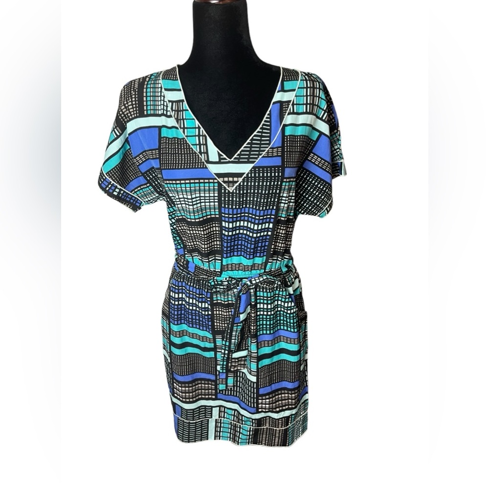 Banana Republic Retro Geometric Color Block Dress - Picture 6 of 10